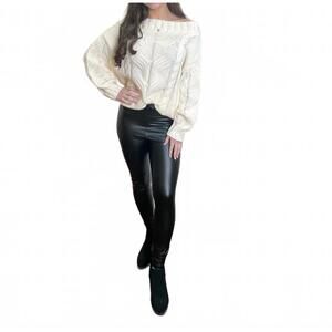 NEW PAPERMOON ella cable knit sweater in cream